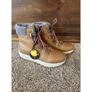 Columbia Moritza Waterproof Leather Tan Brown Winter Snow Boots Women's Size 6